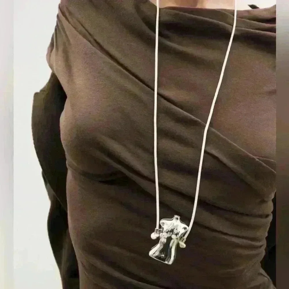 🔥🔥Zara leather long necklace